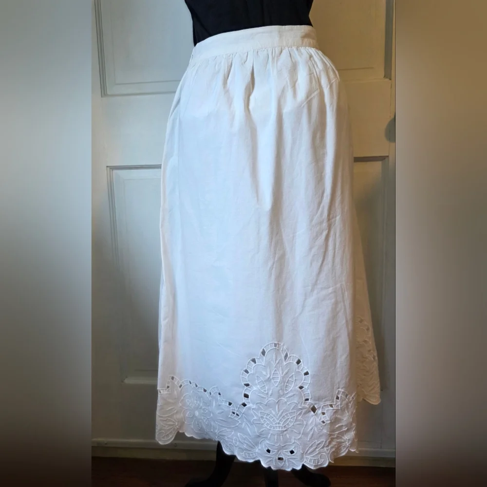 Anthropologie/ Forever That Girl White Skirt - Picture 2 of 8